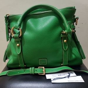 Kelly Green Dooney and Bourke Small Satchel